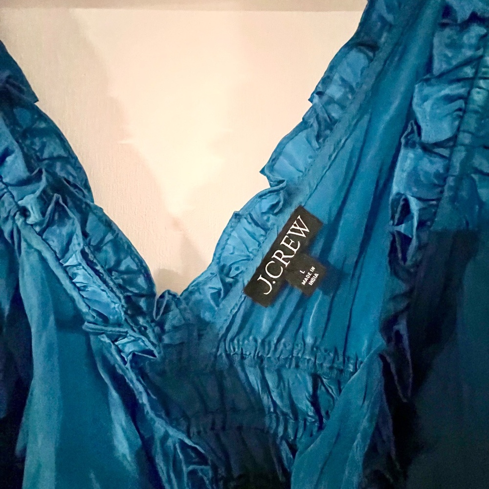 J Crew Palermo dress in viscose-blend crinkle NWOT - Picture 5 of 5